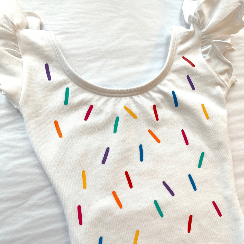 Flutter Sleeve Sweet Sprinkles Leotard