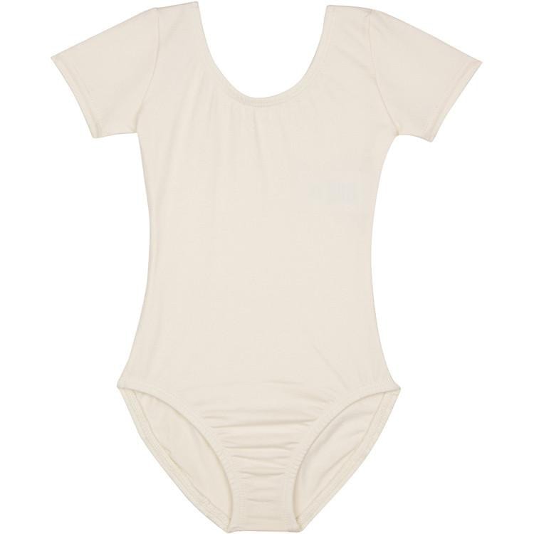 Ivory Short Sleeve Leotard