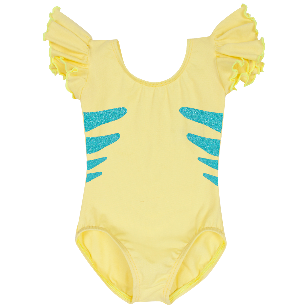 Flounder Fish Leotard / Flounder Fish Infant, Toddler & Girls Costume