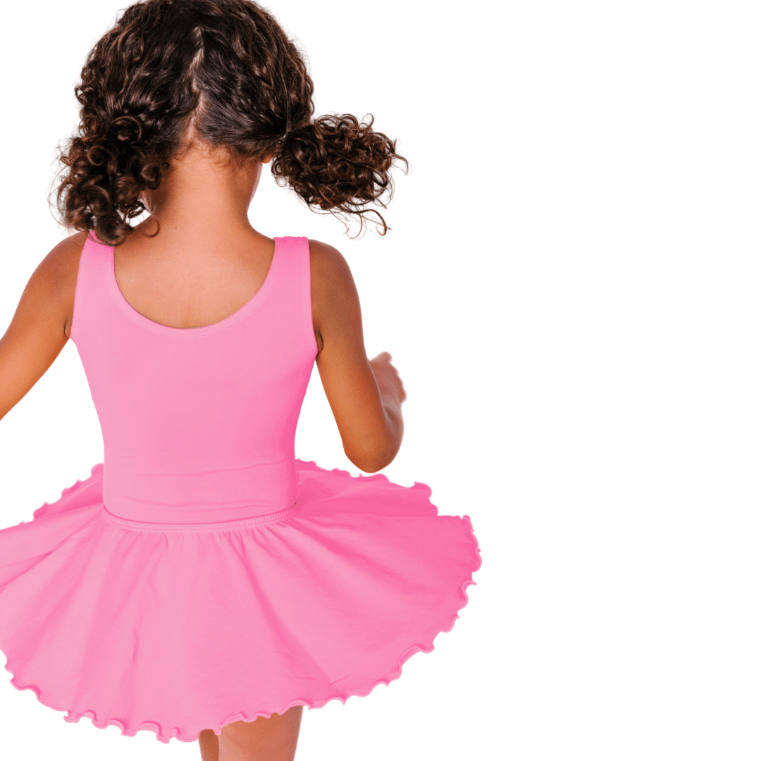 Bright Pink Toddler & Girls Flutter Ballet - Dance Skirt