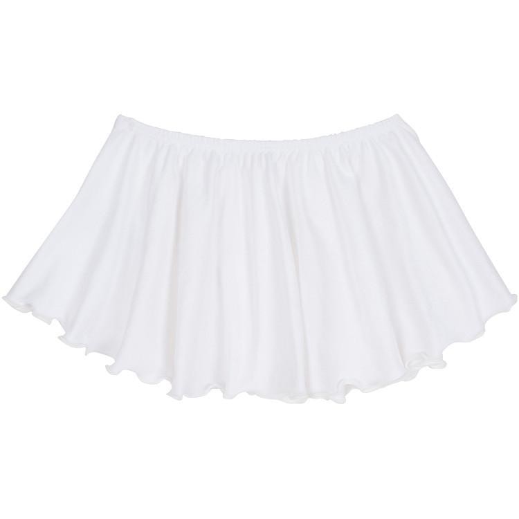 White Toddler & Girls Classic Ballet Dance Leotard Skirt